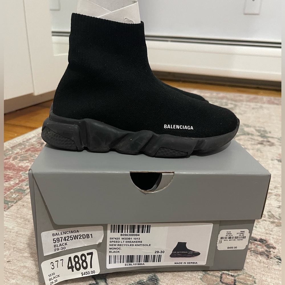 Balenciaga black Authentic toddler sneaker